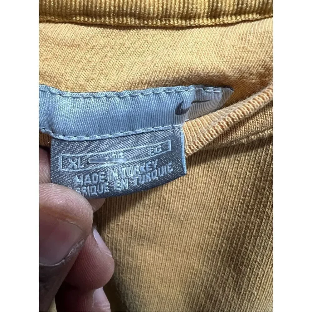 Vintage NIKE Crewneck Sweater Mustard Yellow Size XL